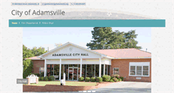 Desktop Screenshot of cityofadamsville.org
