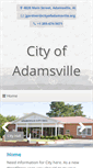 Mobile Screenshot of cityofadamsville.org