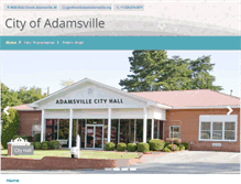 Tablet Screenshot of cityofadamsville.org
